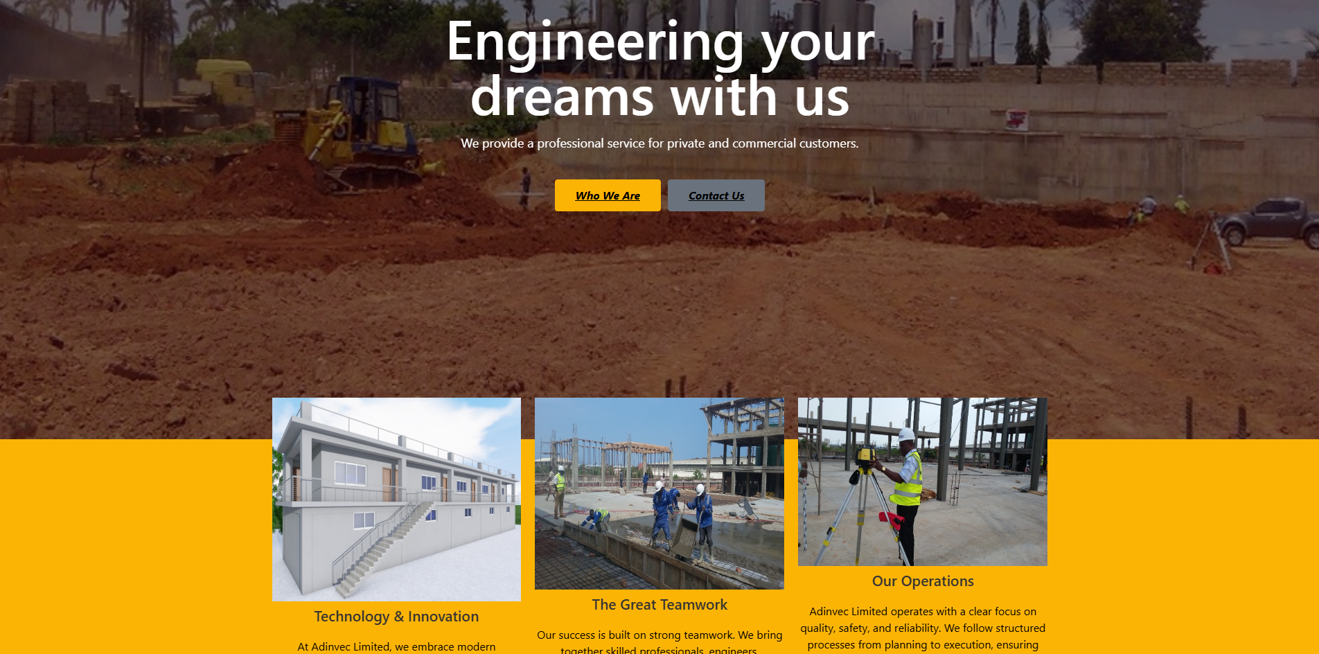 Adinvec Limited — Construction & Engineering