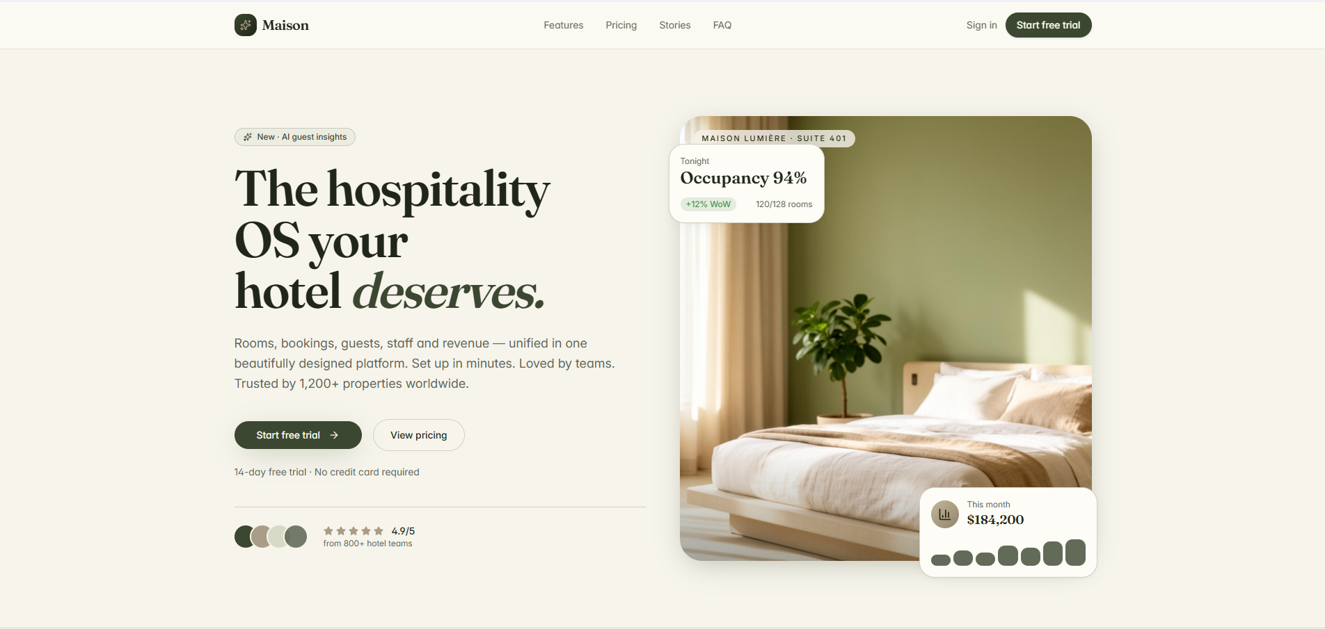 Maison - Hospitality OS