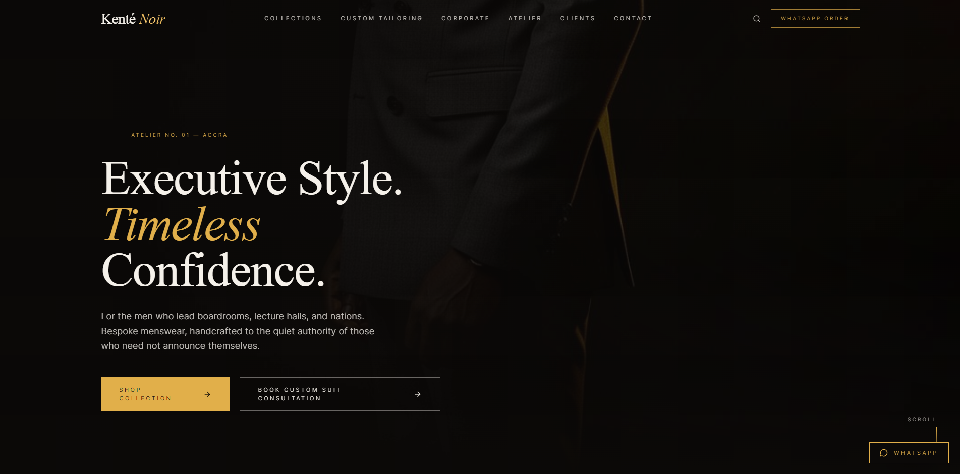 Kenté Noir — Bespoke Tailoring